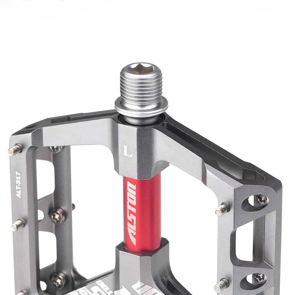 Ansjs Beauty Star Bike Pedals Bicycle Pedals 9/16 Inch Spindle Universal Cycling Pedals Aluminium Alloy Lightweight Bike Pedals