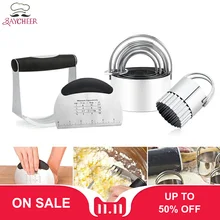 BAYCHEER из нержавеющей стали Кондитерский Резак набор порошок машина печенья Форма полукруглый тесто резак кухонные гаджеты Инструменты для выпечки