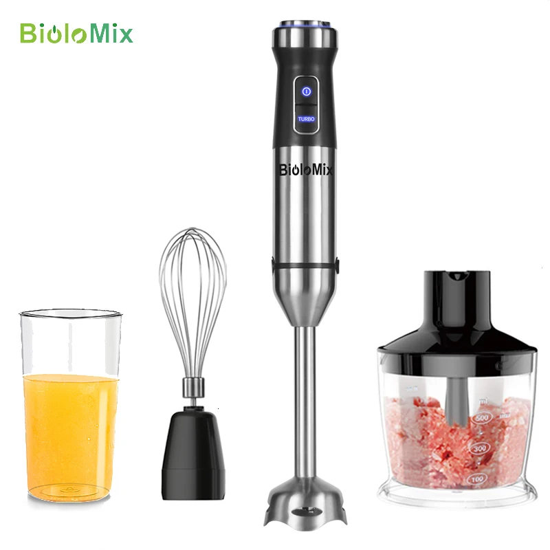 Sk5011-8 Immersion Blender Handheld With Electric Whisk & Milk Frother  Attachments, Hand Held Stainless Steel Stick Blender - Blenders - AliExpress