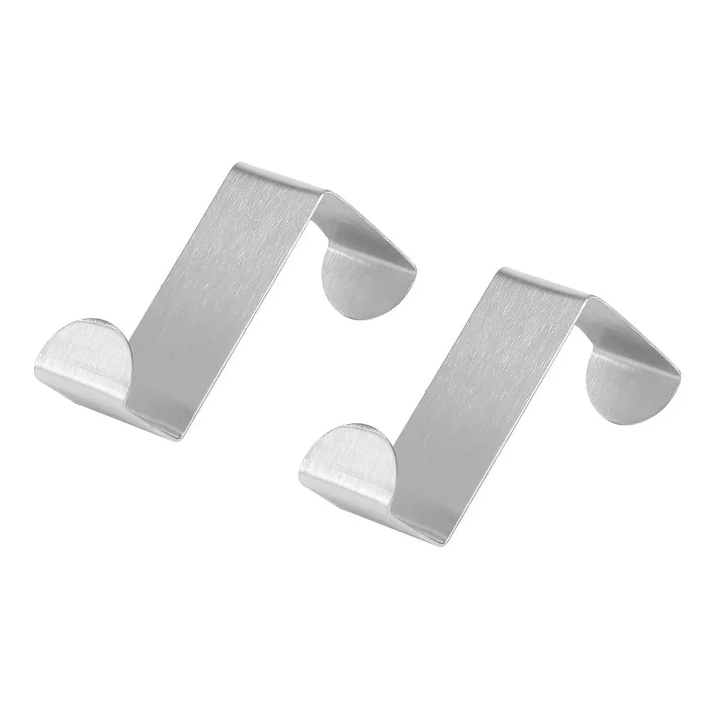 

2pcs Stainless Steel Kitchen Cabinet Draw Hooks Kitchen Cabinet Draw Towel Clothes Pothook Clothes Hanger Holder