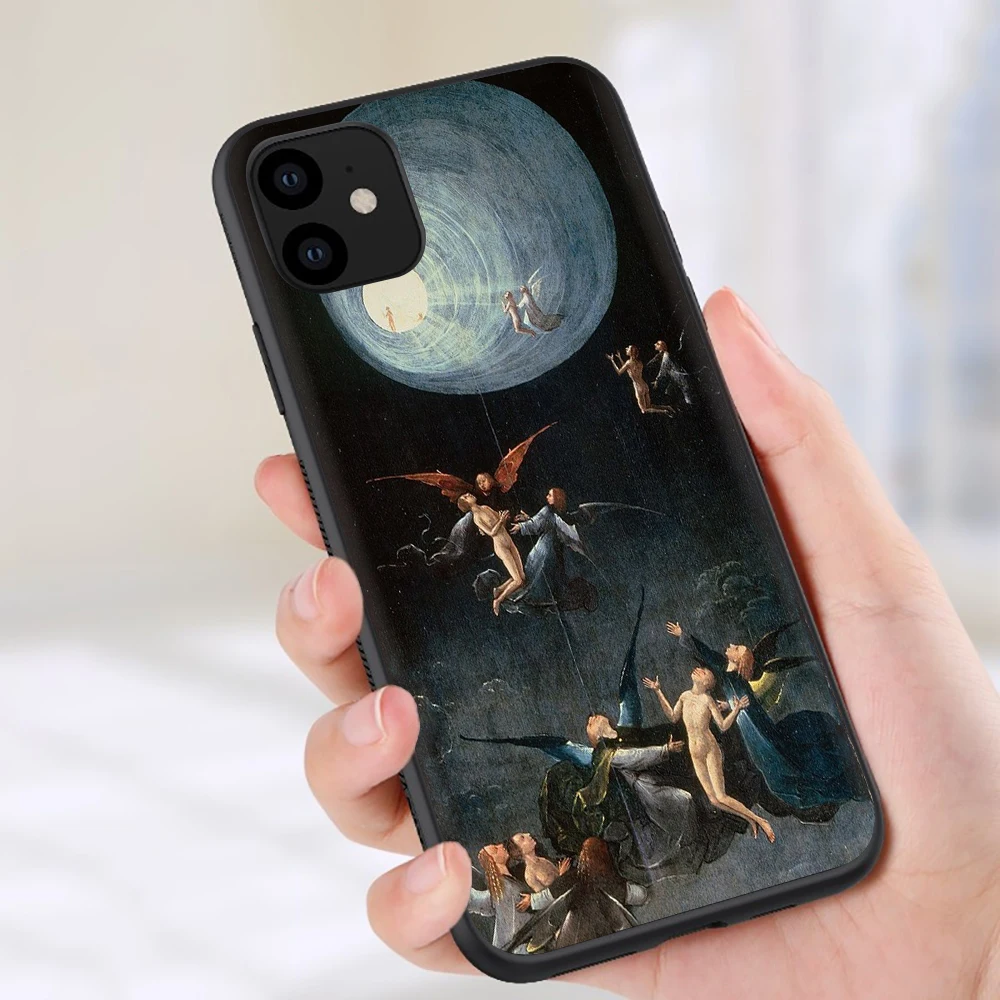 Hieronymus Bosch Мягкий силиконовый чехол для телефона чехол для iPhone 5 5S SE 6 6S 7 8 plus X XR XS 11 Pro Max - Цвет: B1