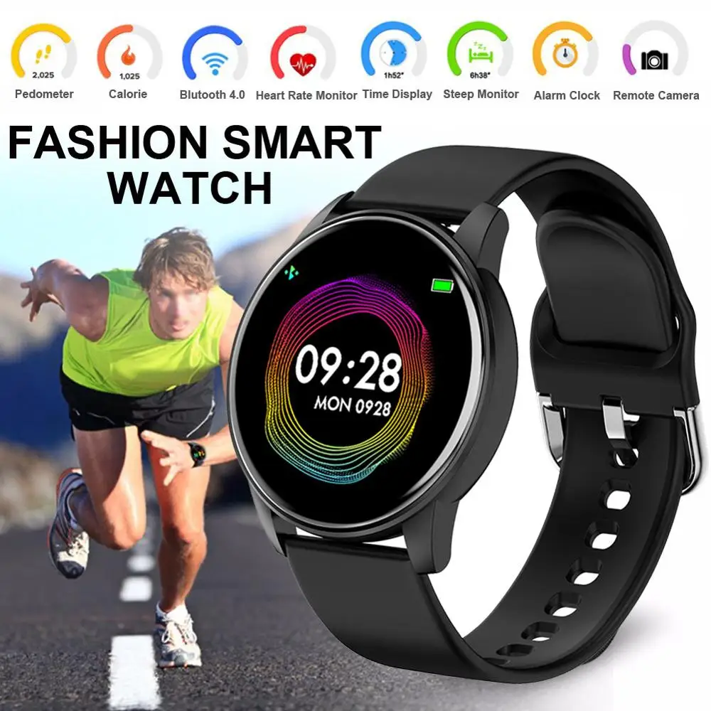 

New Smart Watch Women Men For Android IOS Electronics Smart Clock Fitness Tracker Silicone Strap Smart-watch Hours