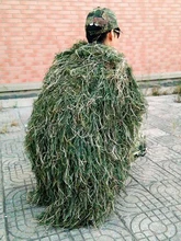  Men Ghillie Blankets/Cover Camouflage Ghillie Suit Hat Handmade Knitting 80x90cm Hunting Cloak Camouflage Hunting Clothes Cover 