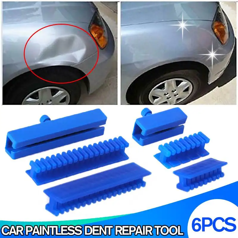 6Pcs Blue Slide Hammer Tool Puller Lifter The Cars Paintless Dent Removal Repair