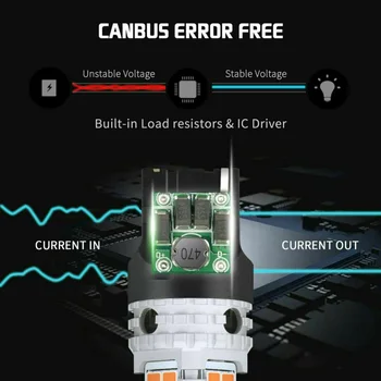 

Bulbs Turn Signal Light Replacement Set Lamp Parts Car Amber 12V DC 21W