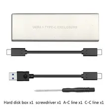 USB3.1 type-C для NGFF M.2 Key-M жесткий диск коробка PCIE адаптер корпус