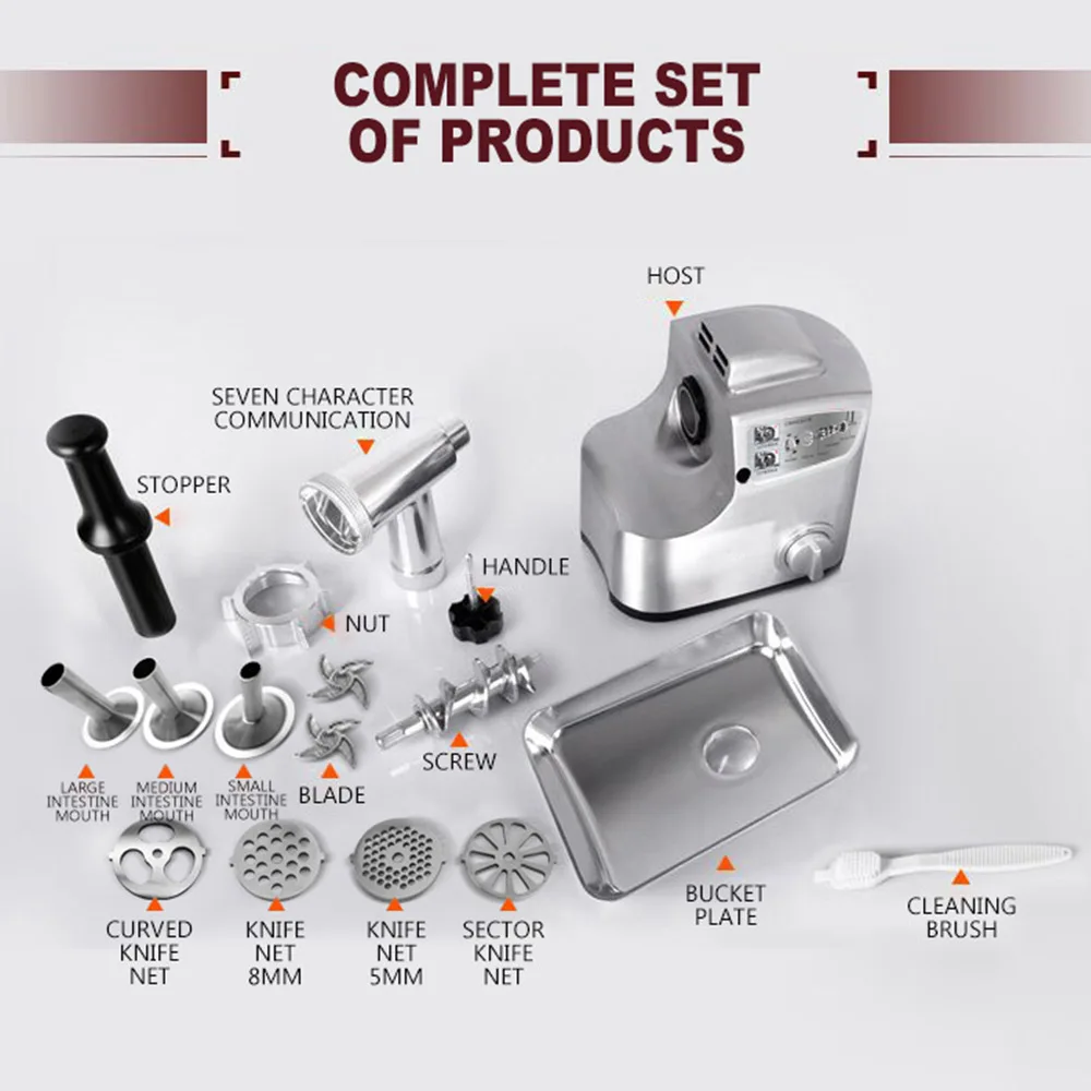 Electric Multifunction Mince Stuffing Machine 6
