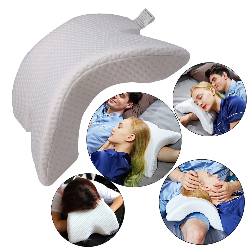 

Anti-pressure Pillow Arch Curved Shape Memory Foam Bedding Pillows Neck Hand Protection Slow Rebound Memory Health Couple Pillow