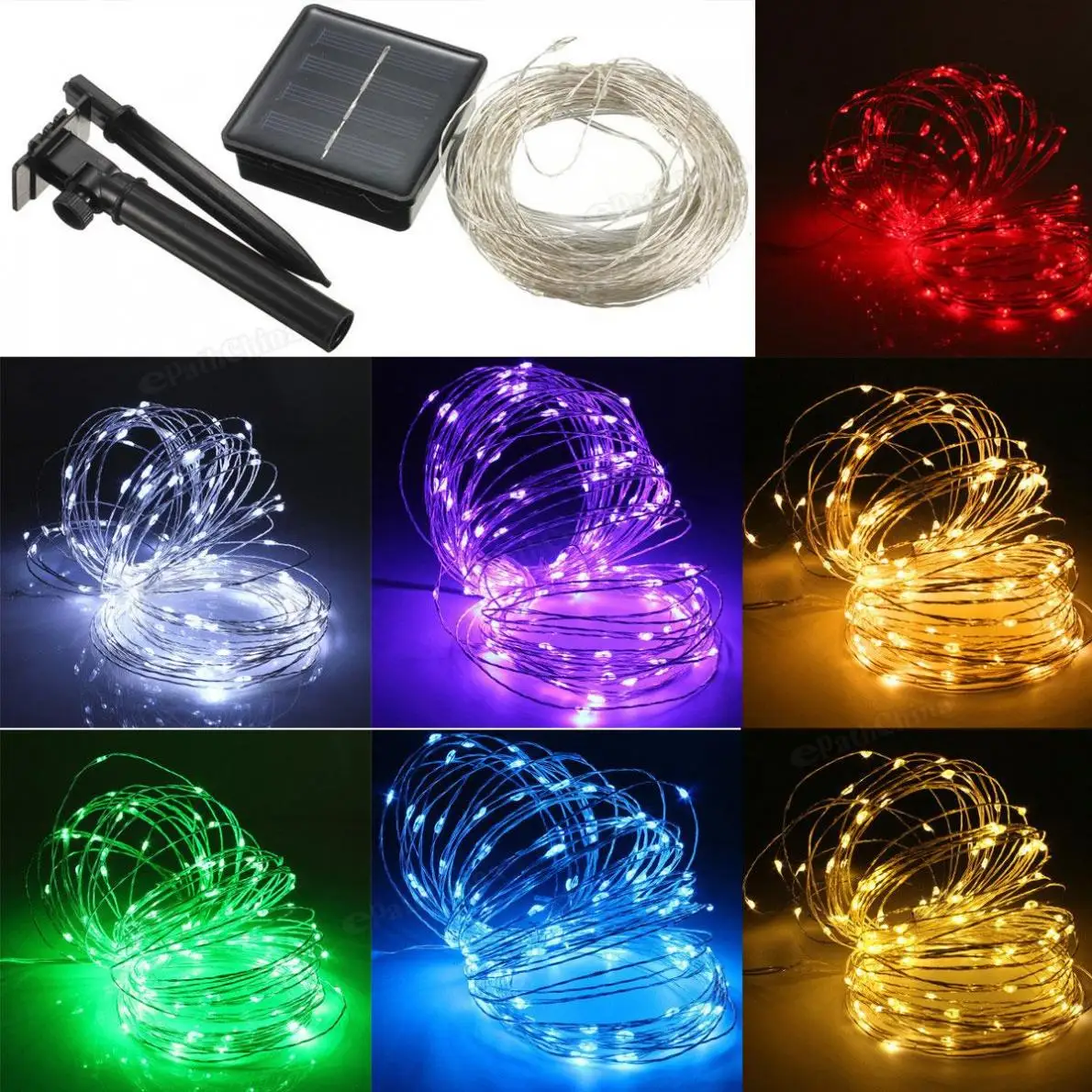 

17M 150 LEDs Solar Powered Silver Wire String Fairy Light Yellow Light Color 17M for Chrimax Xmas Party Home Decoration
