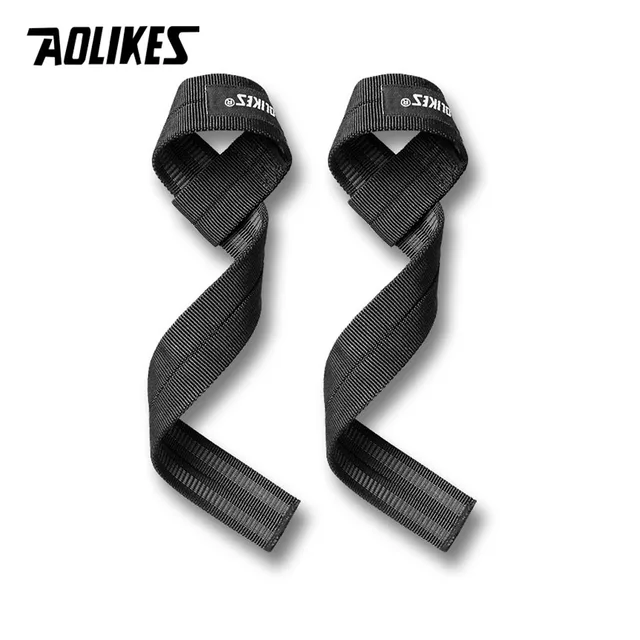 AOLIKES 1Pair Weightlifting Wrist Straps Strength Training Adjustable