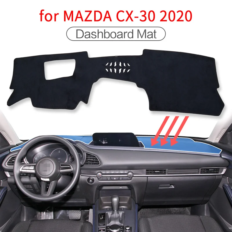 

Для Mazda CX-30 CX30 2019-2024 CX 30 аксессуары Противоскользящий коврик для приборной панели нескользящий коврик для приборной панели коврик для защиты от солнца