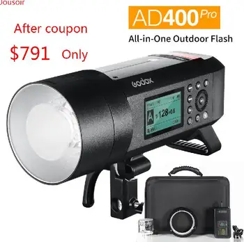 

Godox AD400 Pro WITSTRO All-in-One Outdoor Flash AD400Pro Li-on Battery TTL HSS with Built-in 2.4G Wireless X System CD50 T03Y