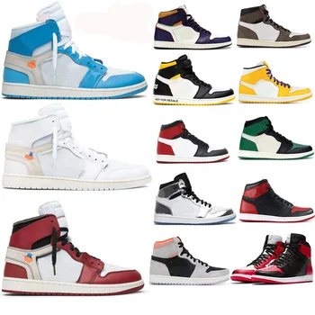 

basketball shoes 1s top Obsidian Travis Scotts court purple Turbo Green Royal Blue Men Sport Sneakers Trainers