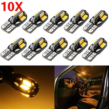 

2/4/10/20PCS led Car Interior Bulb Canbus Error Free T10 Warm White 5730 8SMD LED 12V Car Side Wedge Light White Lamp Auto Bulbs
