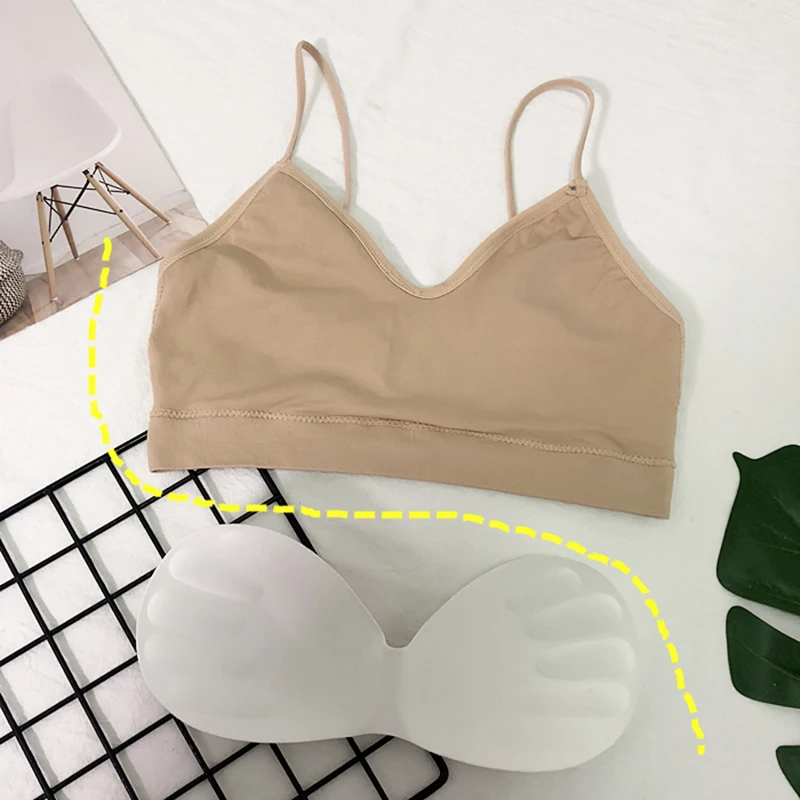 Женский сексуальный укороченный топ без рукавов однотонный летний на бретелях с