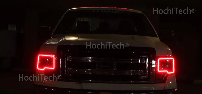 Для Ford F-150 F150 2009 2010 2011 2012 2013 с несколькими цветами RGB Цвет светодиодный Ангельские глазки набор ортопедических колец
