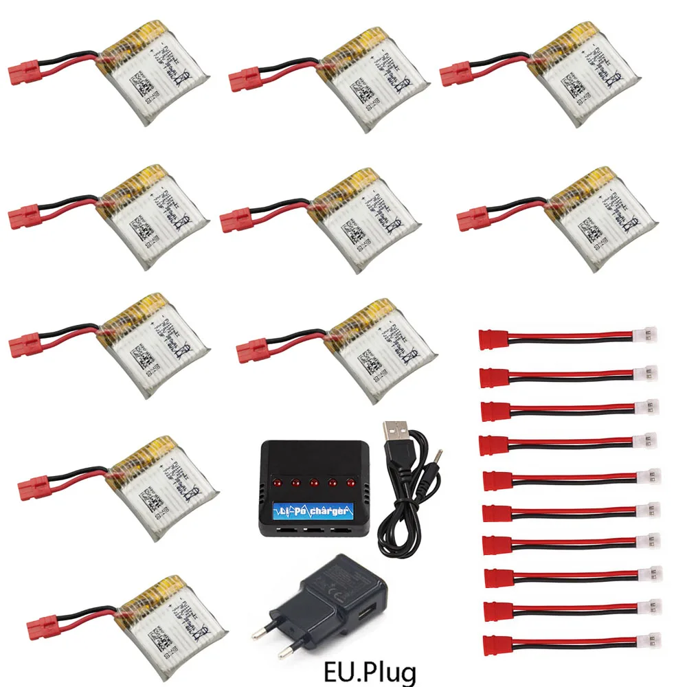 

3.7V 380mAh Lipo Battery with Charger For Syma X21 X21w X26 Drone Battery RC Quadcopter Spare Parts 3.7V Li-ion battery