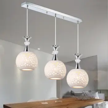 

Fashion creative three-headed pendent lamps restaurant living room E27 bulb led lamps led lustre pendent lighting Z5