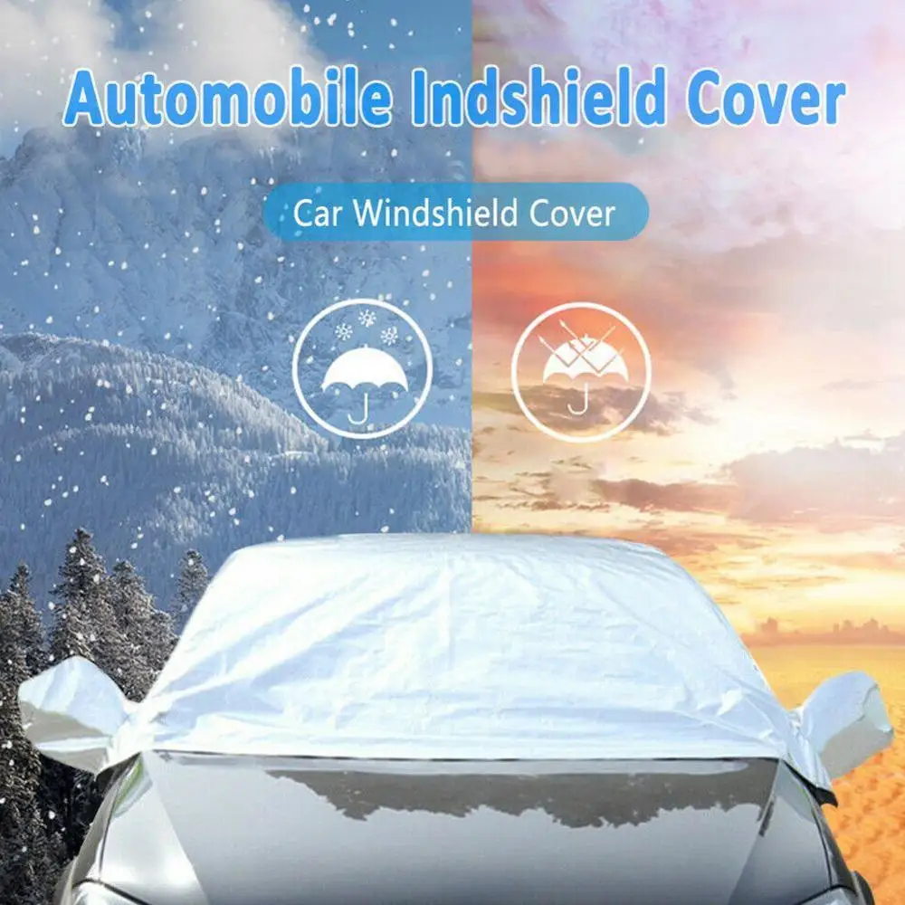 Universal Snow Ice Protection Dustproof Waterproof Car Snow Cover Sun Shade Winter Outdoor Protective Covers Size M L XL