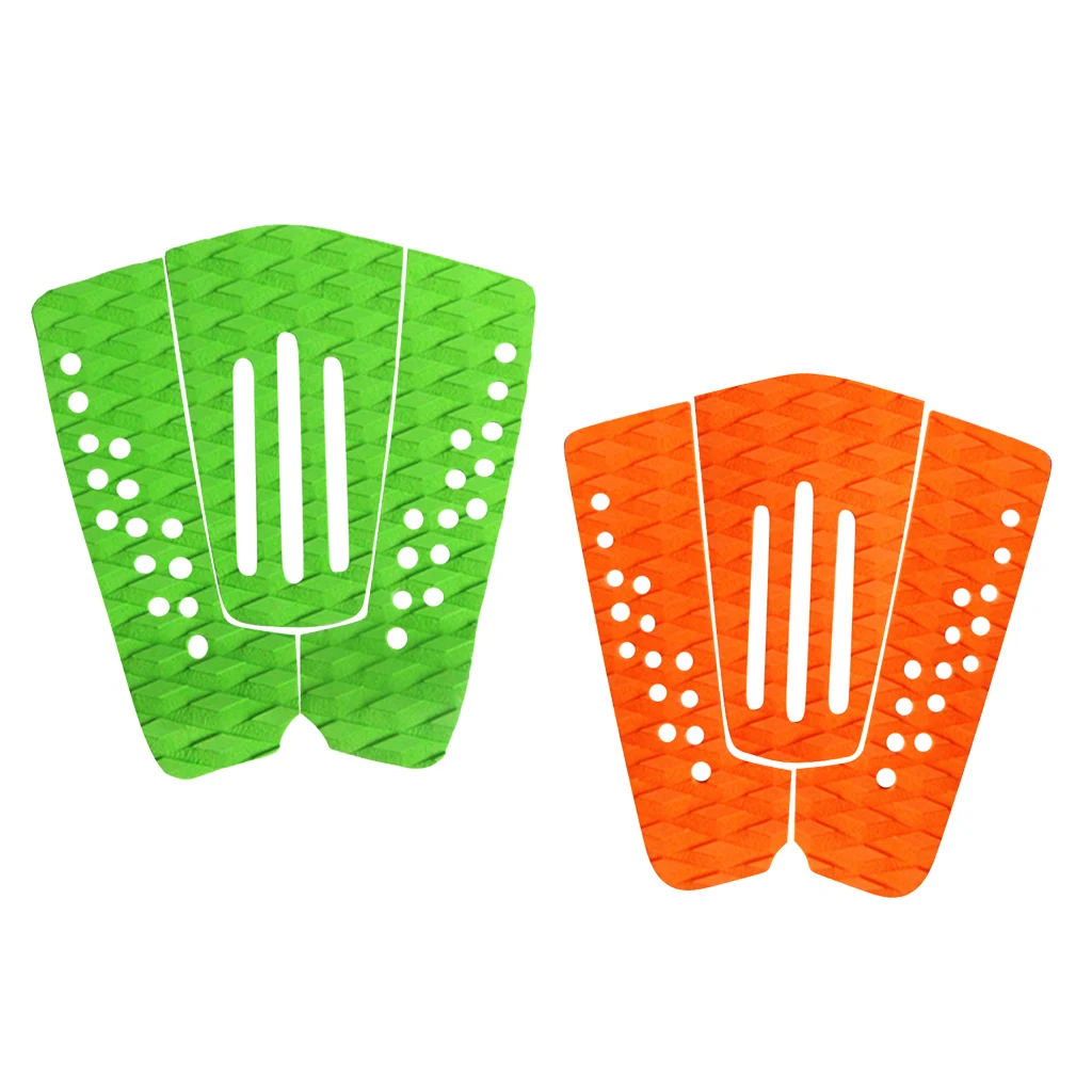 3 Pieces EVA Tail Pads Surfboard Deck Grips Traction Kitesurf Surfing for Water Sports Surfboard SUP Longboard Kiteboard
