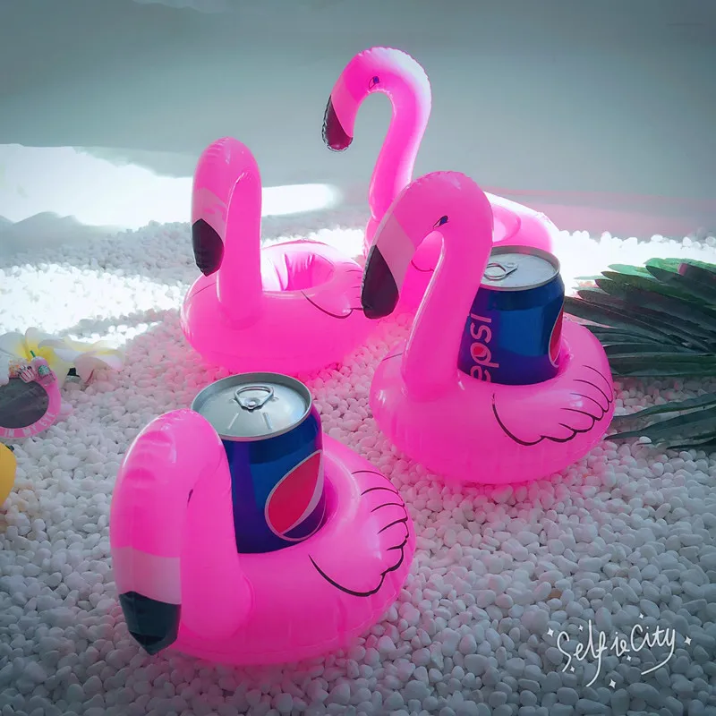 Надувной фламинго подстаканник чашка блюдце Кокс пиво напиток подстаканник мобильный телефон подстаканник аквапарк надувная игрушка