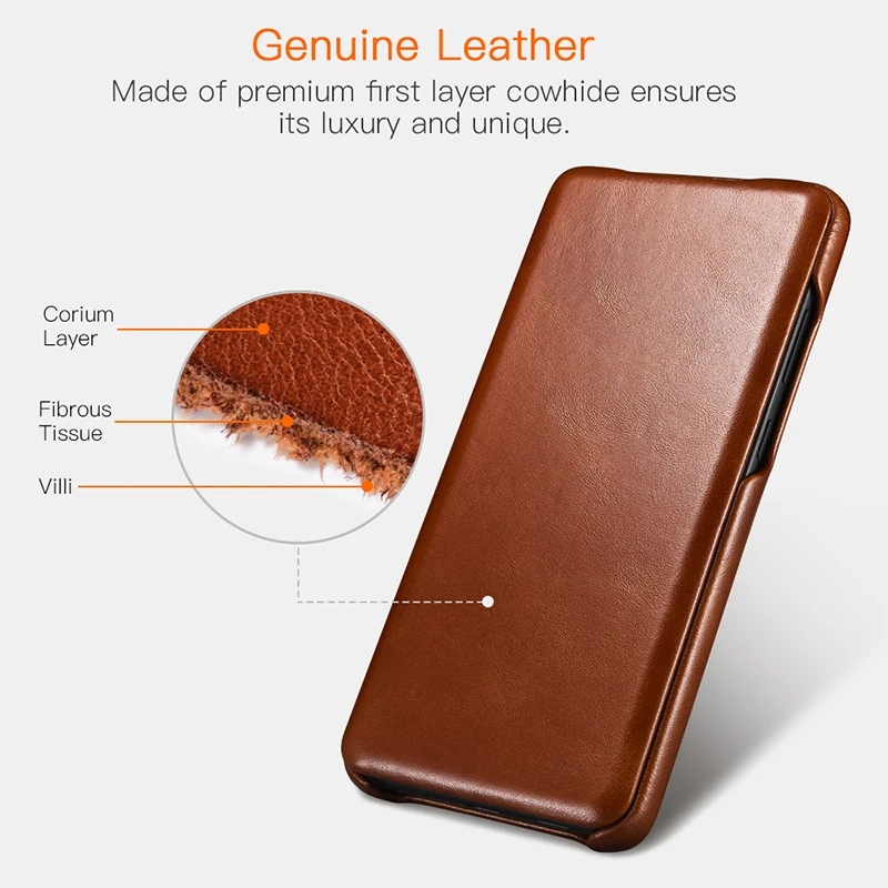 Genuine Leather Flip Case for Samsung Galaxy S20 ultra Luxury Protective Phone Cover For Sumsung S20 Plus
