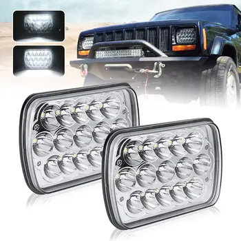 

2 Pcs 5x7inch Rectangular LED Headlights for Trucks 4X4 Offroad Headlamp