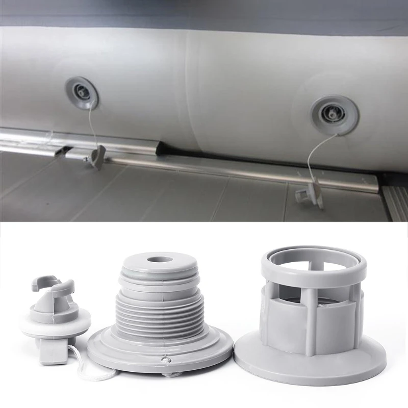 6 Holes Inflatable Boat Raft Dinghy Kayak Canoe Access Air Valve Adapter Cap PVC