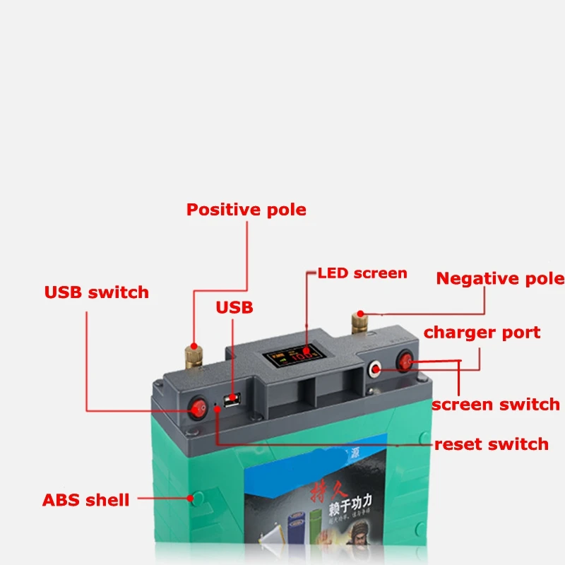 Ультра-большой емкости/высокая Мощность 12 V/5 V USB 100AH, 120AH, 150AH, 180, 220AH литий-полимерный аккумулятор Батарея для лодочных моторов/солнечный Панель Мощность банка