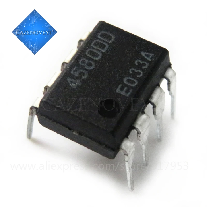 

10 шт./лот, NJM4580D JRC4580D JRC 4580D DIP-8 в наличии