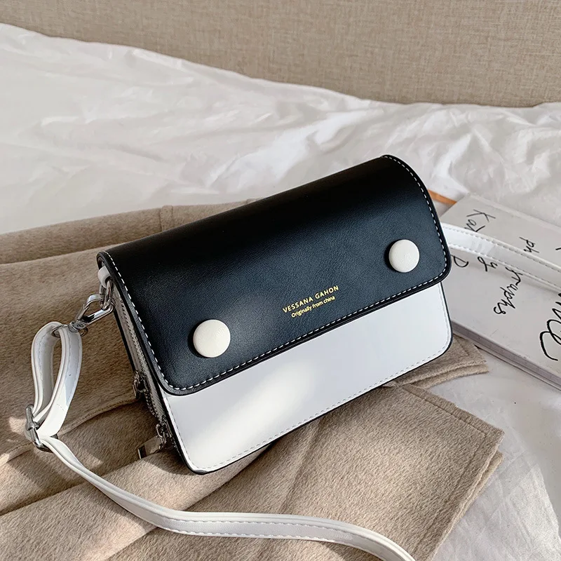 

Bags Bag Women's 2020 New Style Korean-style Small Square Packet Multi-Compartment PU Handbag Shoulder Bag Shoulder Bag