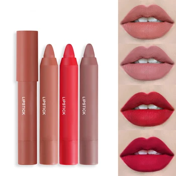 12 Colors Matte Lipstick Cosmetic Solid Lipstick Waterproof Long Lasting Non-Stick Cup Non-Fading Make Up Lip Tools Maquillaje 1