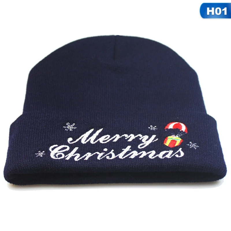 Мужская женская вязаная зимняя негабаритная шапка Mery Beanie Рождественская Шляпа Кепка