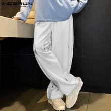 

Men's Tie-dye Printed Pantalons Comeforable Long Pants Straight-leg Casual Streetwear Hot Sale Trousers S-5XL 2021 INCERUN 2021