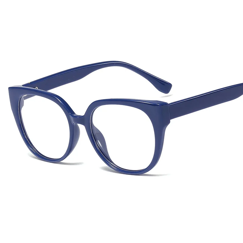 45981 круглые классические очки оправа плоское зеркало для мужчин и женщин оптика полная оправа ретро очки оправа Очки для работы за компьютером - Цвет оправы: C6 blue
