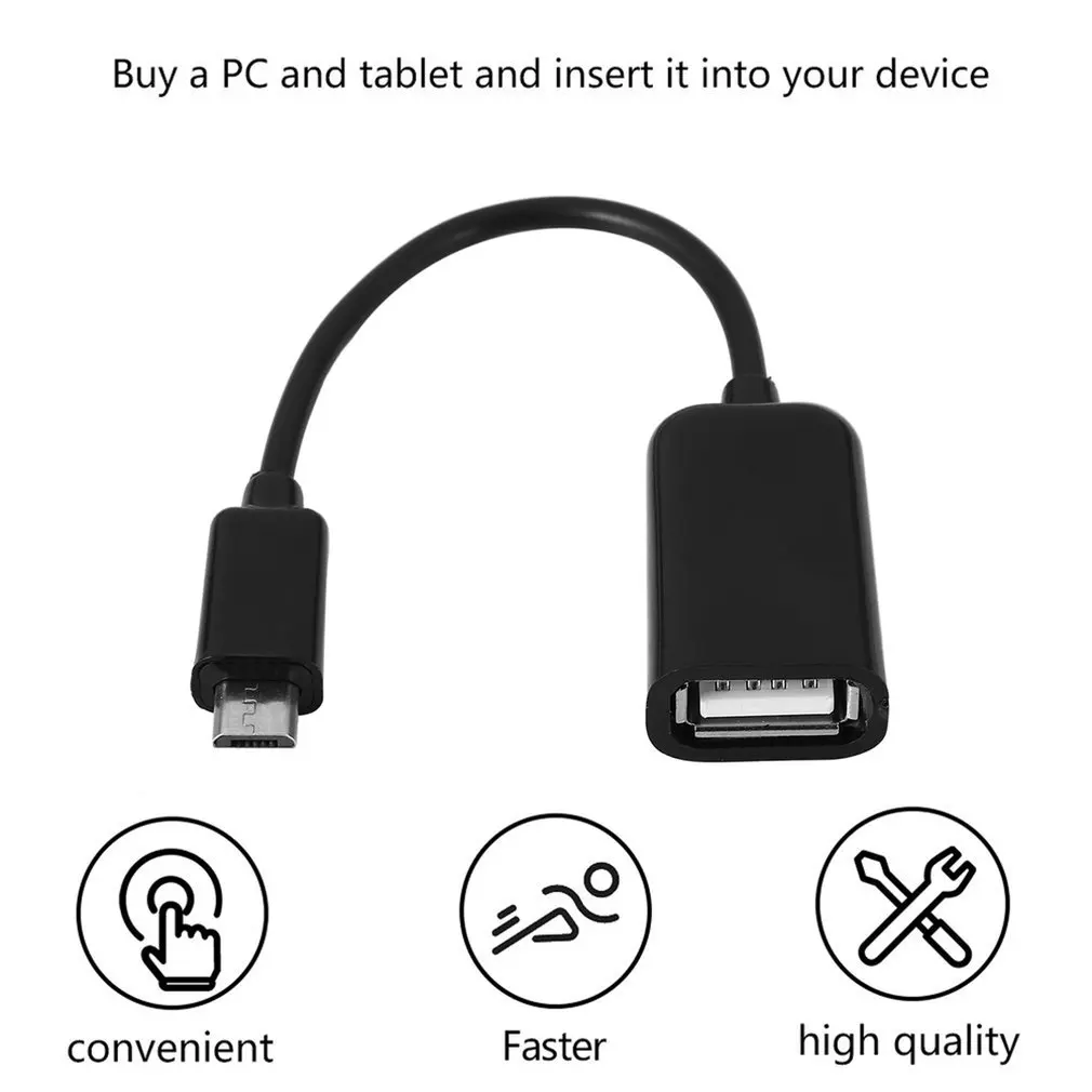 Микро USB папа мама хост кабель OTG мини для планшетных ПК мобильный телефон MP4 MP5