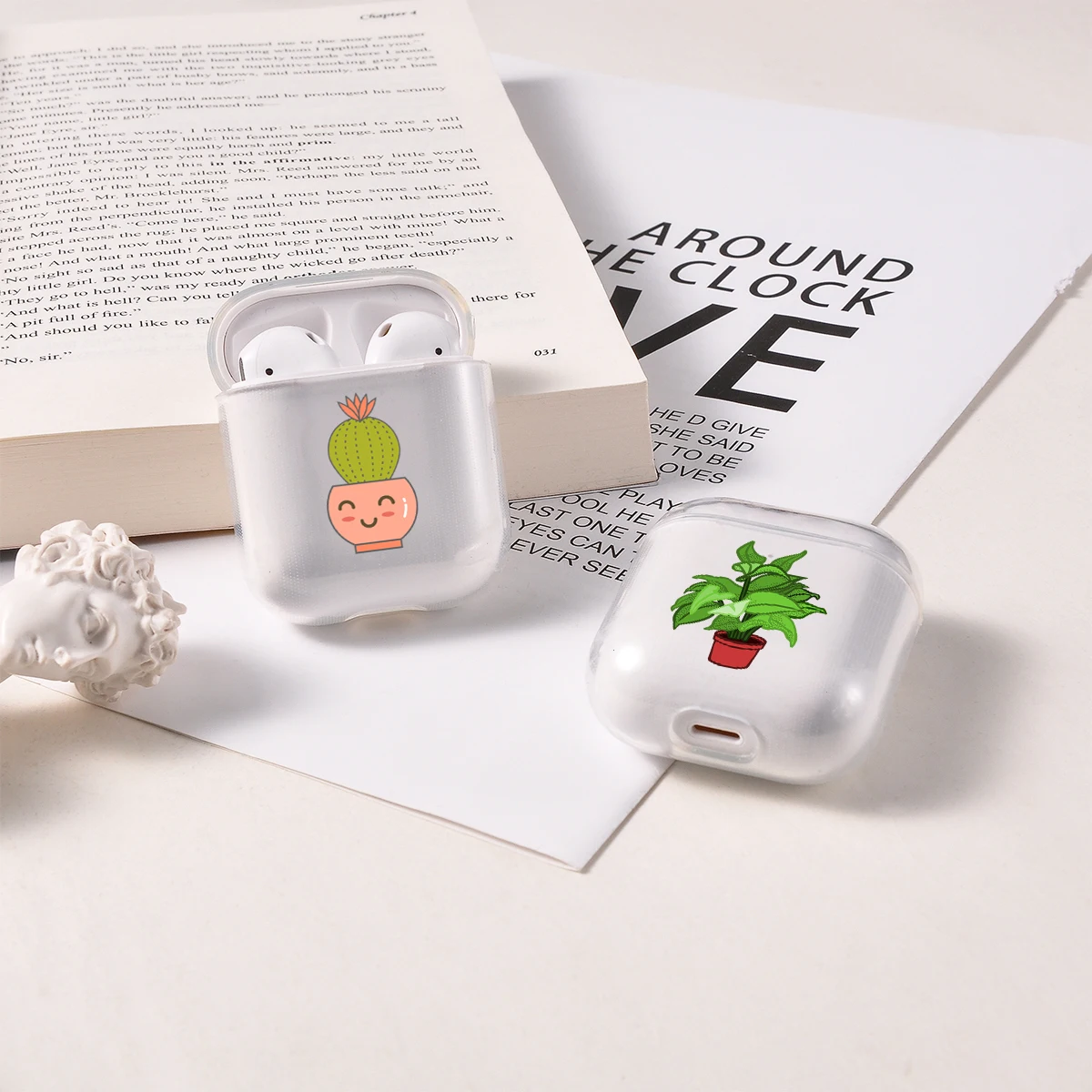

Cartoon Cute Earphone Case For Apple airpods Case Transparent Bluetooth Case For Airpods Headphone Soft silicone Protective Case