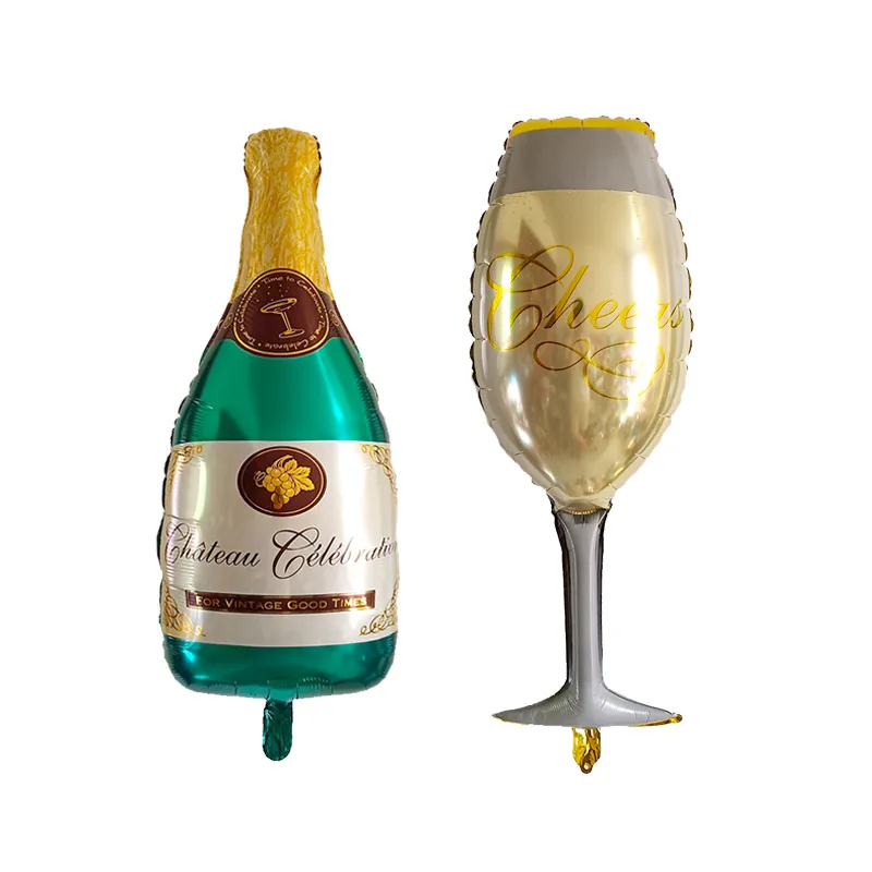 Счастливые 30 день рождения украшения золотой короны шампанского очки фляга для виски фольги воздушный шар средней школы мяч вечерние шары