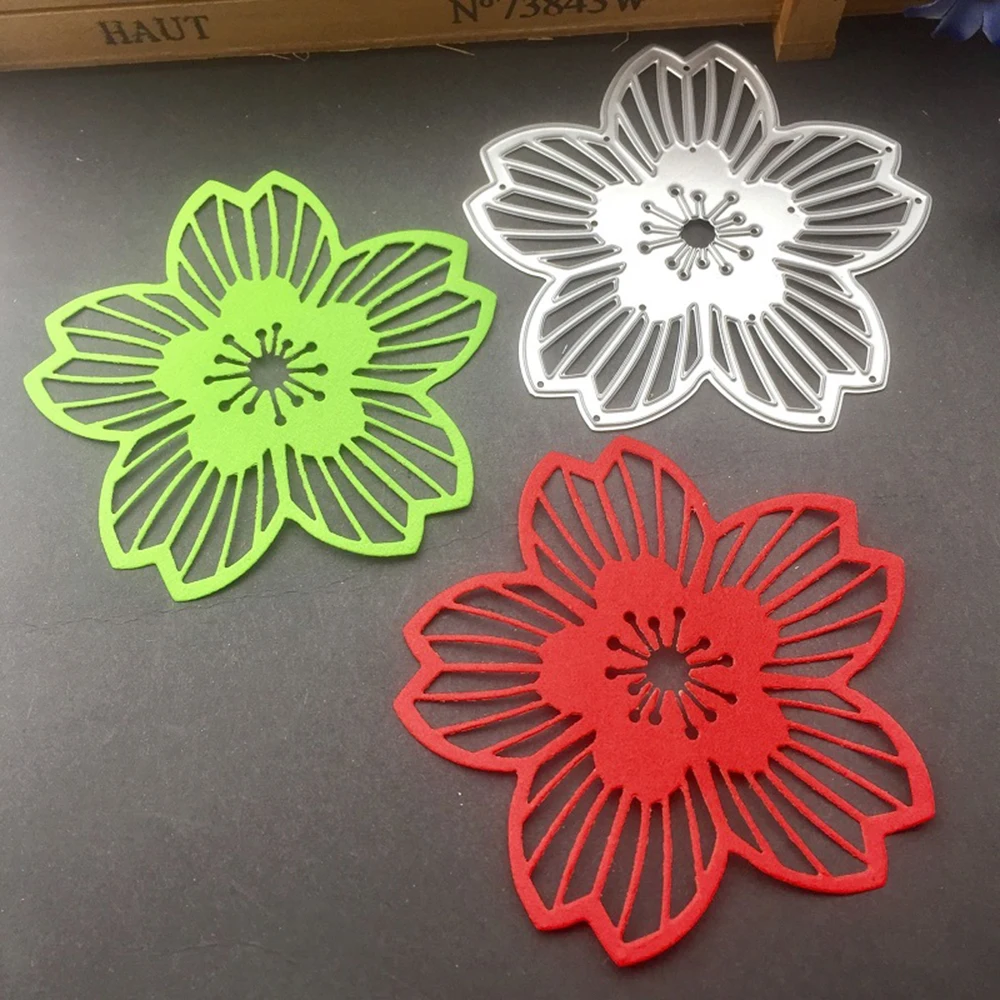 

Gowing 84x81mm Flower Metal Cutting Dies Stencil DIY Scrapbooking Album Decoration Craft Dies Cutting Embossing