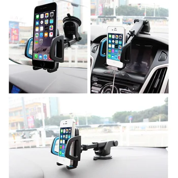 

360-degree Rotatable Car Mount Phone Holder Adjustable Car Phone Mount Dashboard Windshield Cell Phone Holder Phone Accessories