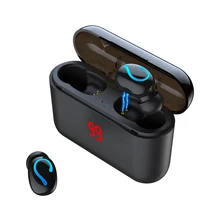 Q32 Pro Bluetooth 5,0 наушники светодиодный дисплей Беспроводная Bluetooth гарнитура TWS настоящие беспроводные наушники спортивные Bluetooth наушники
