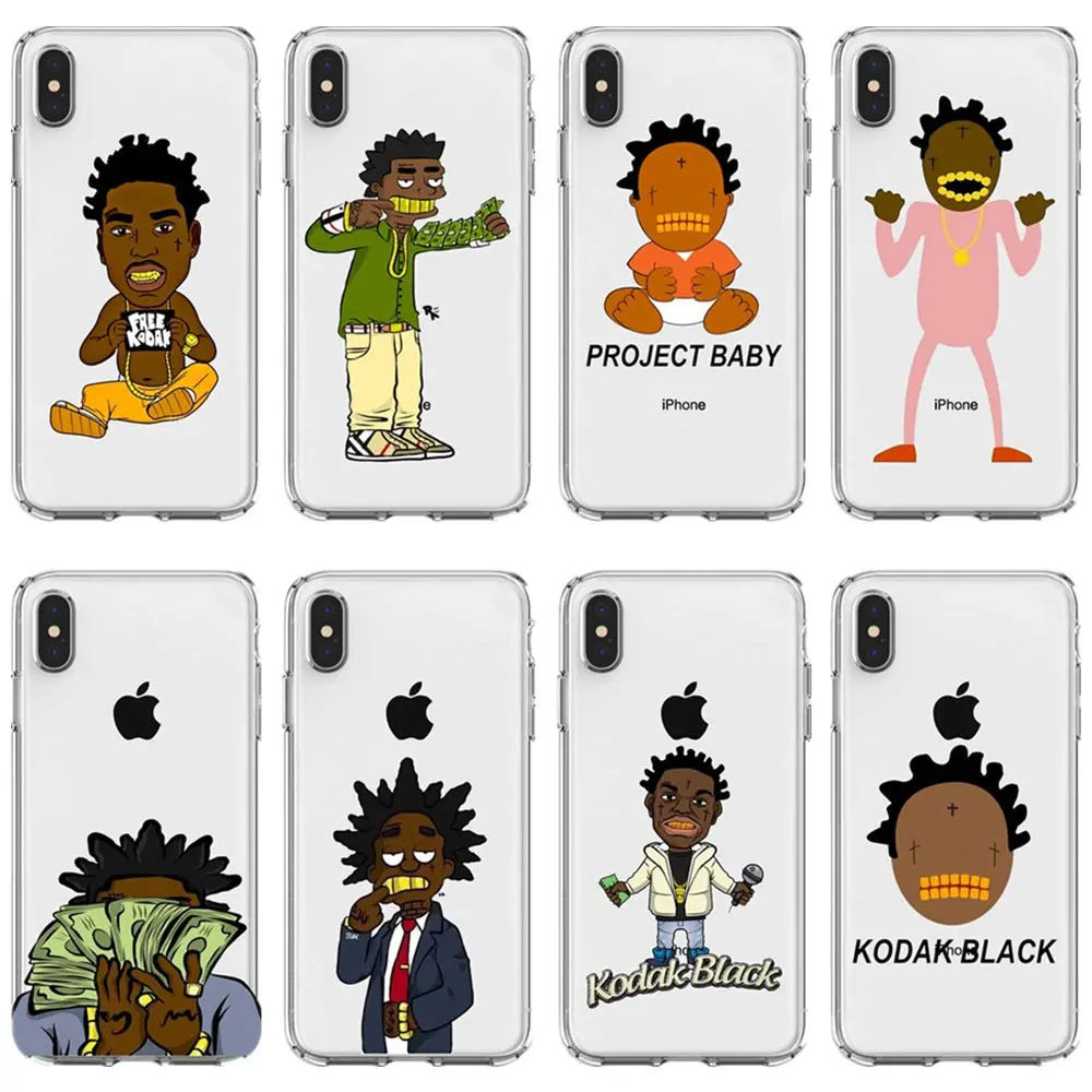 Мягкий силиконовый чехол для телефона Kodaks Black Hip Hop Rapper iPhone XR MAX XS X10 6Plus 7Plus 8Plus 6 6S 7 8 SE