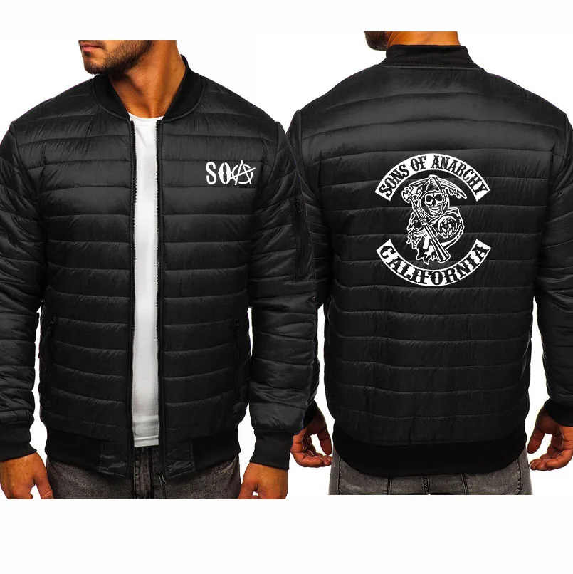 Men S Pullover Soa Sons Of Anarchy The Child Fashion Skeleton Cotton Wool Hoody Mens Pullover Zipper Jacket Parkas Aliexpress