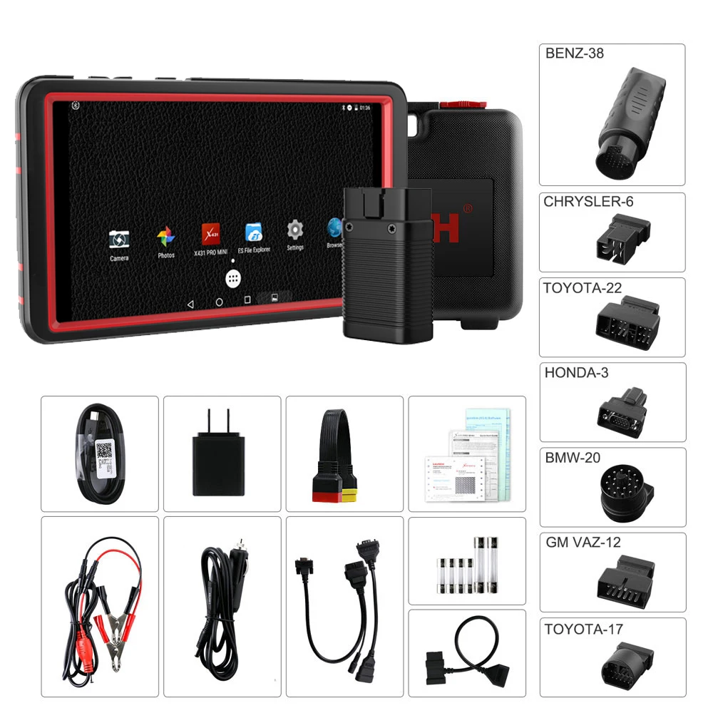 LAUNCH X431 Pro Mini ECU кодирование WiFi/Bluetooth полная система OBD2 автомобильный диагностический OBD2 сканирование EPB ABS SRS масло сервис Авто сканирование инструмент - Цвет: Launch X431 Pro Mini