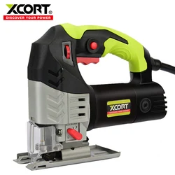 Xcort 650w curva viu à mão velocidade ajustável carpintaria serra de mão elétrica do agregado familiar