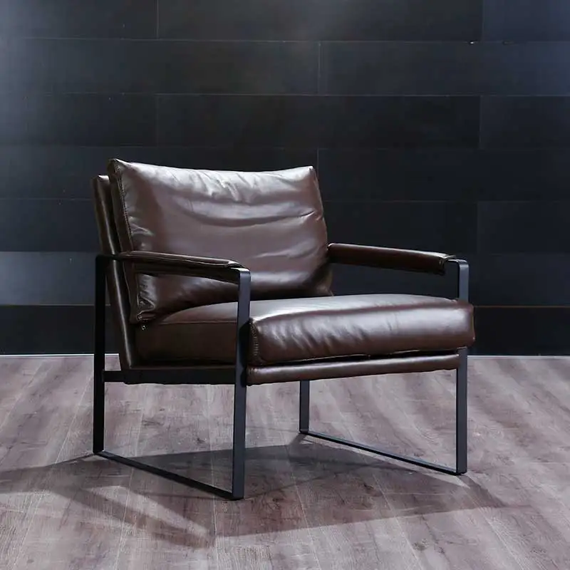 U Best Moderne Designer Metall Wohnzimmer Einzigen Sessel Leder Freizeit Lounge Arm Stuhle Wohnzimmersessel Aliexpress