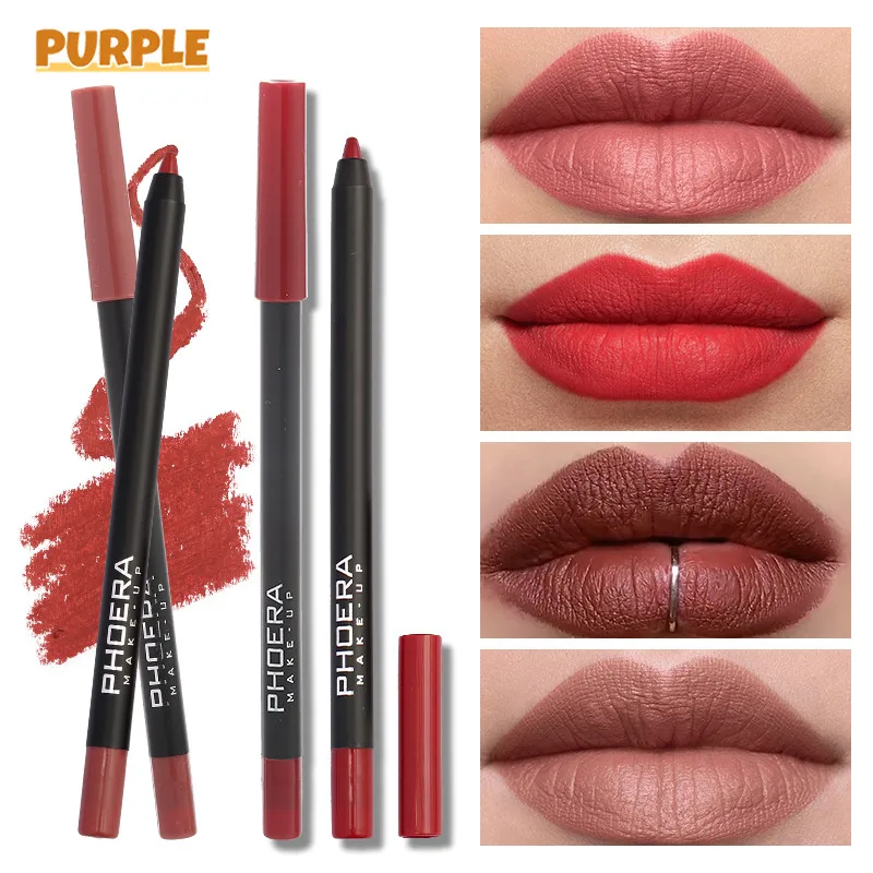 13 Colors Lipstick Pencil Matte Moisturizing Lipliner Professional Waterproof Long Lasting Liner Cosmetics Makeup Tools | Красота и