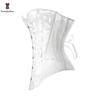 Women Steampunk Overbust Corset Hollow Out Mesh Waist Bustier Top Black White Gothic Corselet Basques ► Photo 3/6