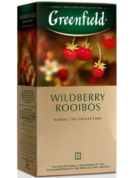 

Tea Greenfield "wildberry rooibos", roybush with additives, 25 bags