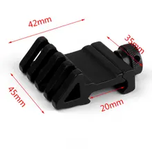 Тактический прицел аксессуары 4 слота 45 градусов офсетная сторона 20 мм Пикатинни Вивер крепление для оптического Lron прицел лазерный фонарик